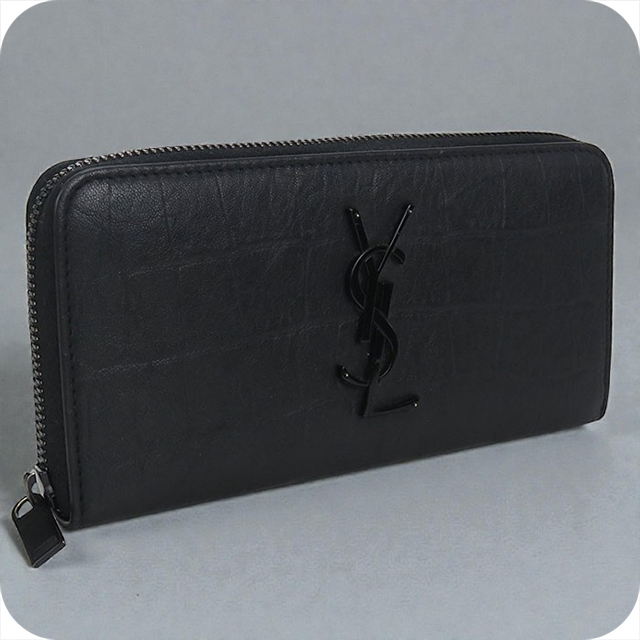 SAINT LAURENT 中古 サンローラン 長財布ラウンドファスナー