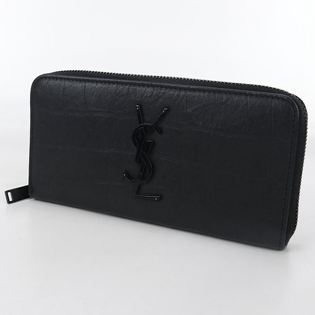 SAINT LAURENT 中古 サンローラン 長財布ラウンドファスナー