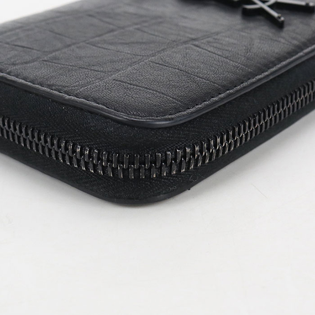 SAINT LAURENT 中古 サンローラン 長財布ラウンドファスナー