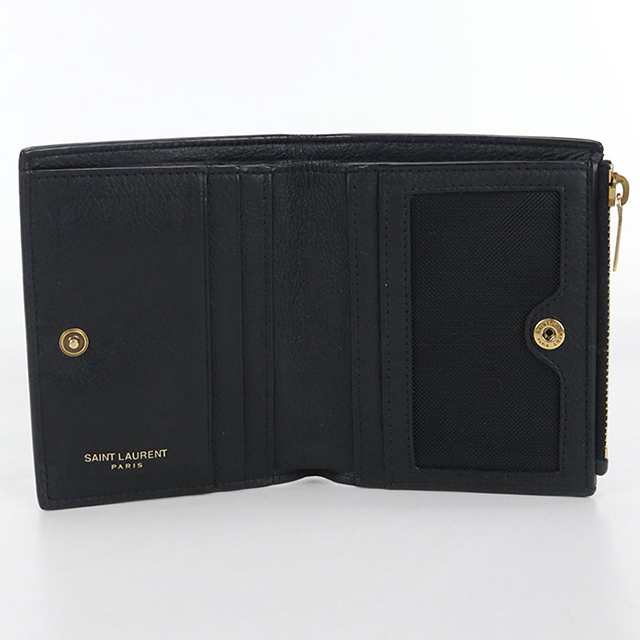 SAINT LAURENT 中古 サンローラン 二つ折り財布 レディース ブランド