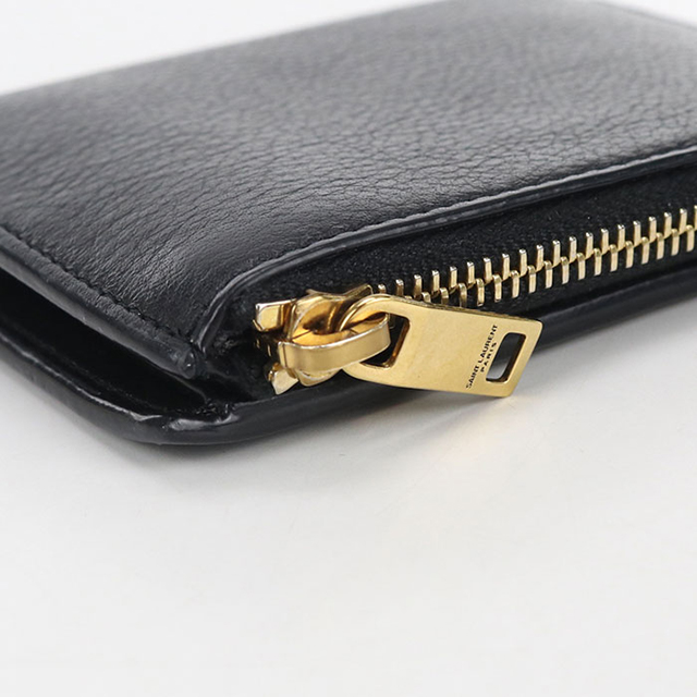 SAINT LAURENT 中古 サンローラン 二つ折り財布 コンパクト レディース