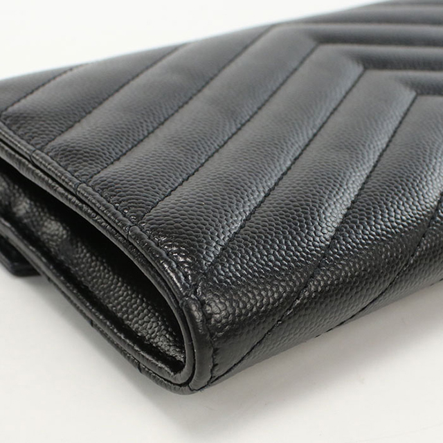 SAINT LAURENT 中古 サンローラン 長財布二折 レディース ブランド