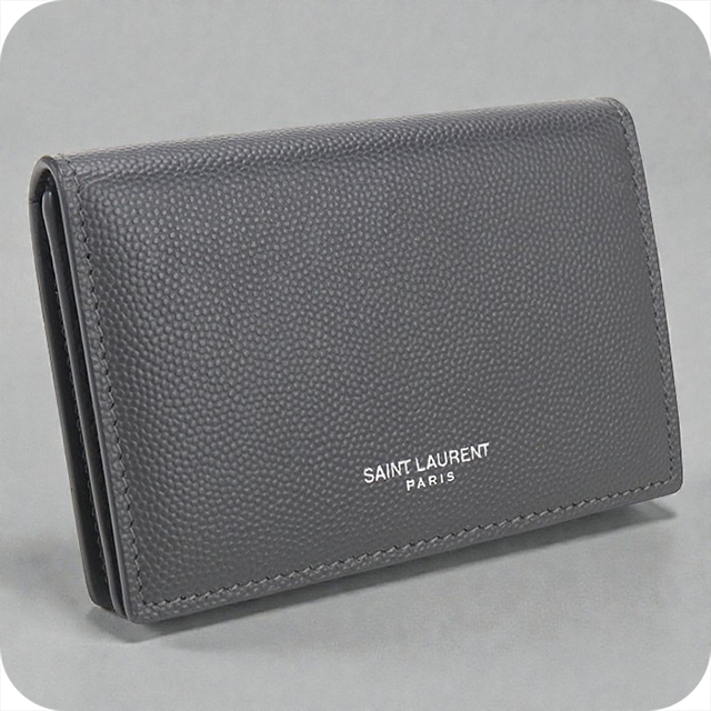 SAINT LAURENT グレー 名刺入れ SAINT LAURENT グレー 名刺入れ グレー（灰色）系 Saint Laurent(サン