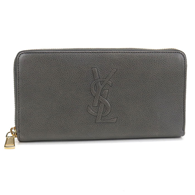 SAINT LAURENT 中古 サンローラン 長財布 ラウンドファスナー