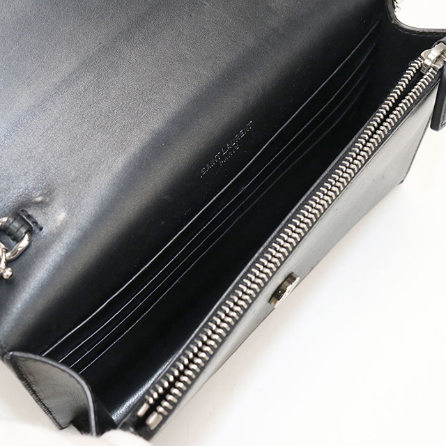 SAINT LAURENT 中古 サンローラン 財布 チェーンウォレット コンパクト