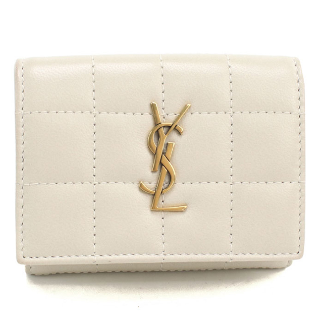 SAINT LAURENT 中古 サンローラン 三折財布 レディース ブランド
