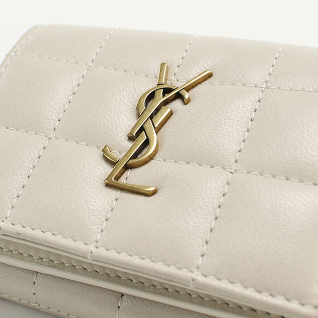 SAINT LAURENT 中古 サンローラン 三折財布 レディース ブランド
