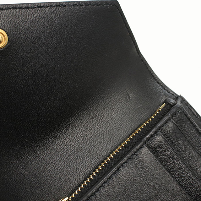 SAINT LAURENT 中古 サンローラン 三つ折り財布 レディース ブランド