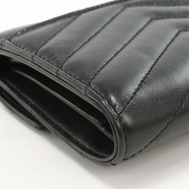 SAINT LAURENT 中古 サンローラン 三つ折り財布 レディース ブランド