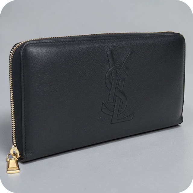 SAINT LAURENT 中古 サンローラン 長財布 ラウンドファスナー