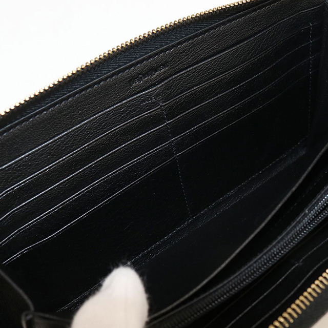 SAINT LAURENT 中古 サンローラン 長財布 ラウンドファスナー