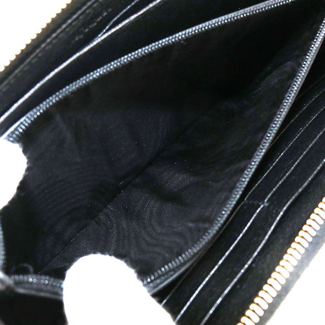 SAINT LAURENT 中古 サンローラン 長財布 ラウンドファスナー