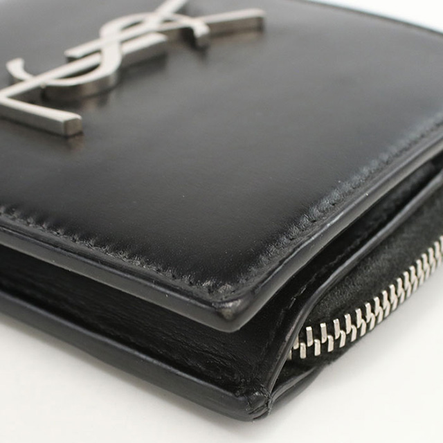 SAINT LAURENT 中古 サンローラン 二つ折り財布 コンパクト メンズ