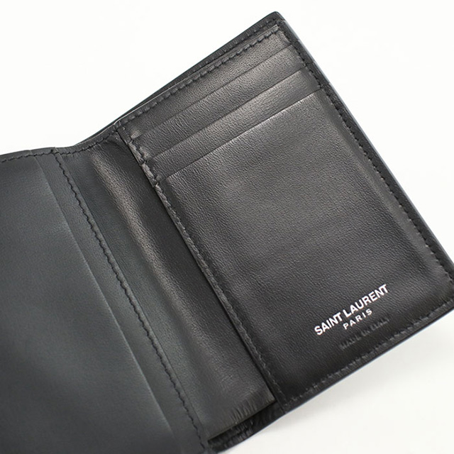 SAINT LAURENT 中古 サンローラン 二つ折り財布 コンパクト メンズ