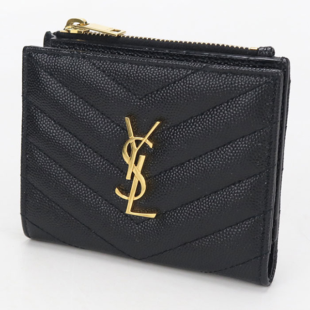 SAINT LAURENT 中古 サンローラン 二つ折り財布 二折財布 レディース