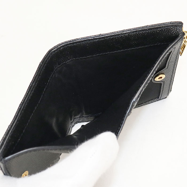 SAINT LAURENT 中古 サンローラン 二つ折り財布 コンパクト レディース