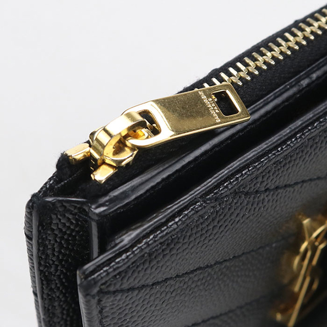 SAINT LAURENT 中古 サンローラン 二つ折り財布 コンパクト レディース