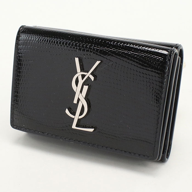 値下げ中！美品★SAINTLAURENT PARISサンローラン三つ折り財布 SAINT LAURENT 中古 サンローラン 三つ折り財布 コンパクト 三折財布