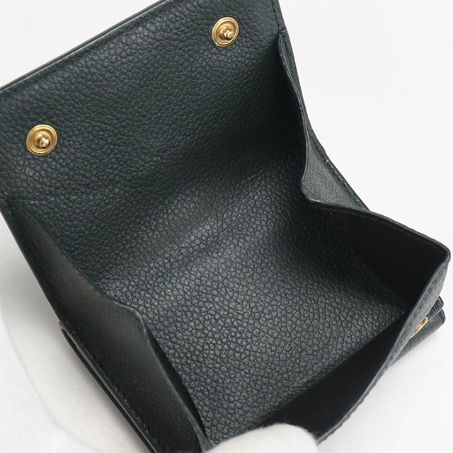SAINT LAURENT 中古 サンローラン 三つ折り財布 コンパクト 三折財布