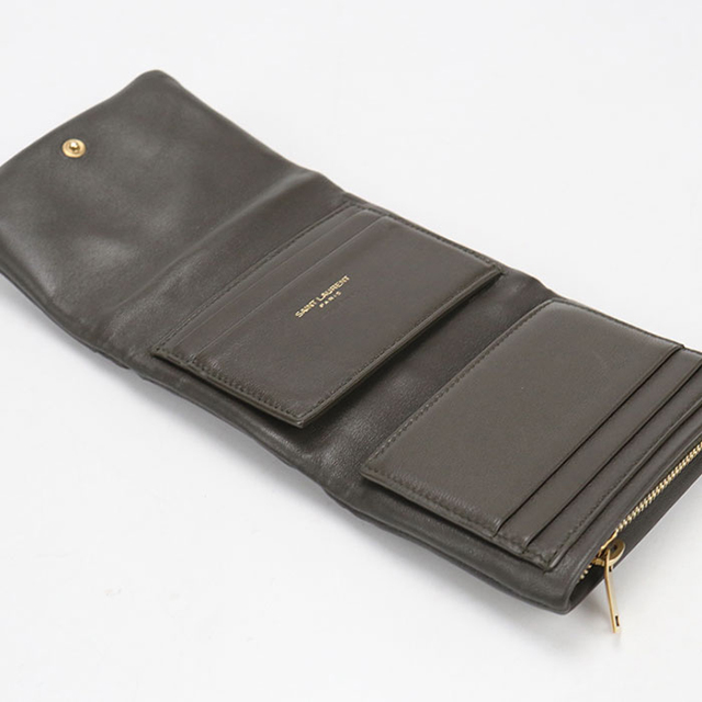 SAINT LAURENT 中古 サンローラン 三つ折り財布 三折財布 レディース