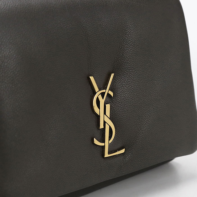 SAINT LAURENT 中古 サンローラン 三つ折り財布 コンパクト 三折財布