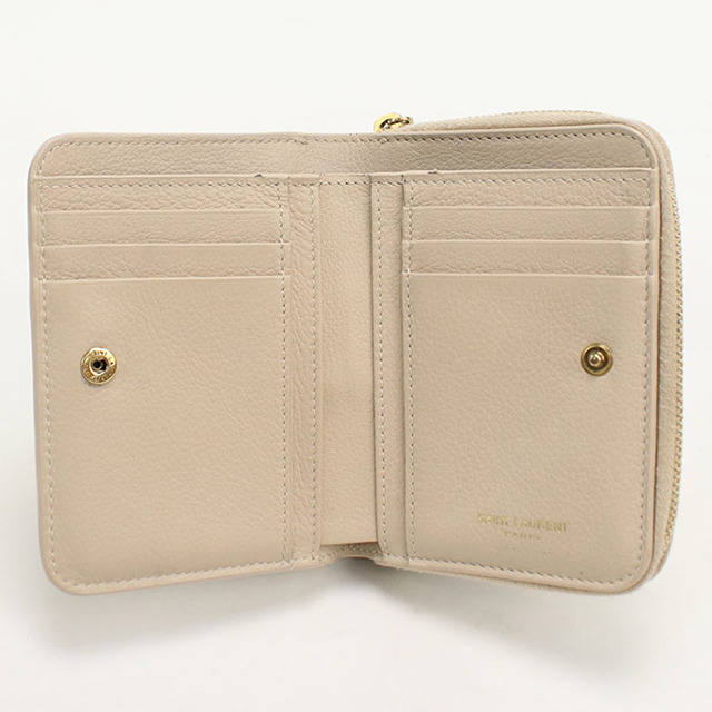SAINT LAURENT 中古 サンローラン 二つ折り財布 二折財布 レディース