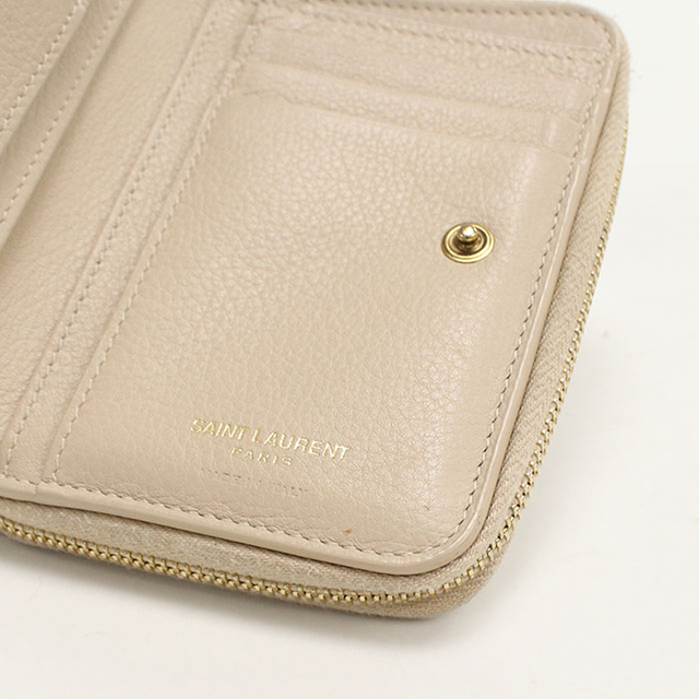 SAINT LAURENT 中古 サンローラン 二つ折り財布 二折財布 レディース