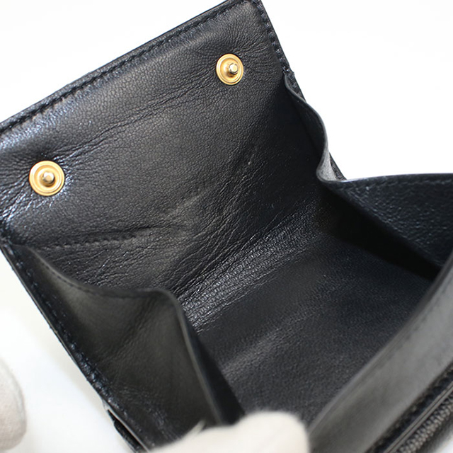 SAINT LAURENT 中古 サンローラン 三つ折り財布 三折財布 レディース