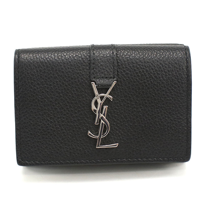 SAINT LAURENT 中古 サンローラン 三つ折り財布 三折財布 レディース