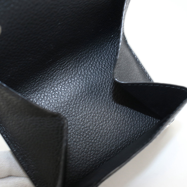 SAINT LAURENT 中古 サンローラン 三つ折り財布 コンパクト 三折財布