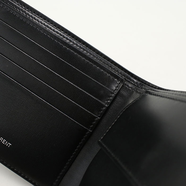 SAINT LAURENT 中古 サンローラン 二つ折り財布 コンパクト メンズ