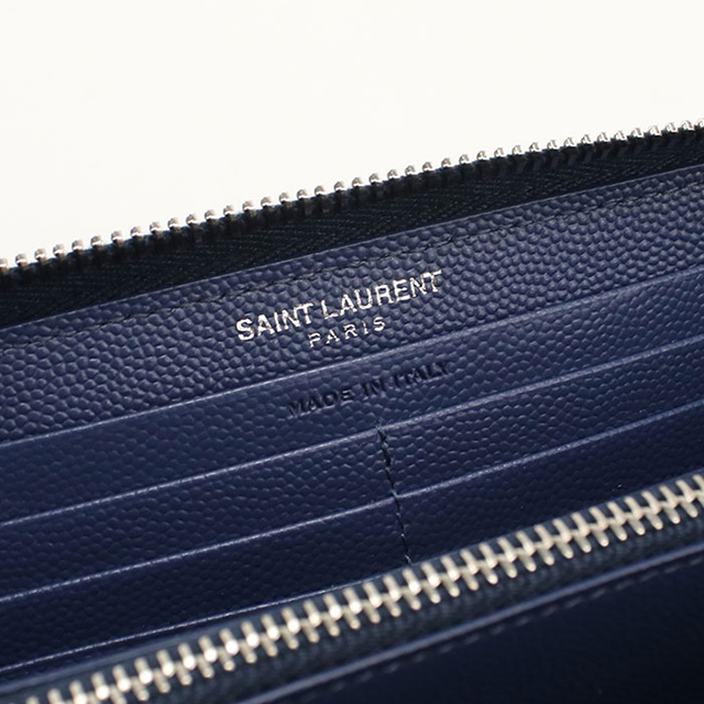SAINT LAURENT 中古 サンローラン 長財布ラウンドファスナー