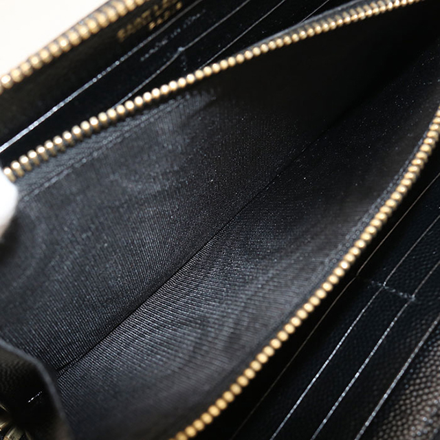 SAINT LAURENT 中古 サンローラン 長財布 ラウンドファスナー