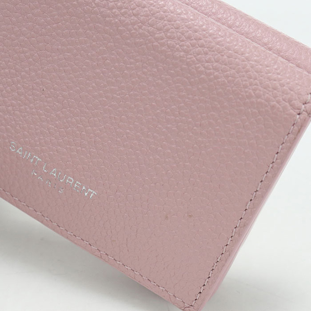 SAINT LAURENT 中古 サンローラン 三つ折り財布 コンパクト 三折財布