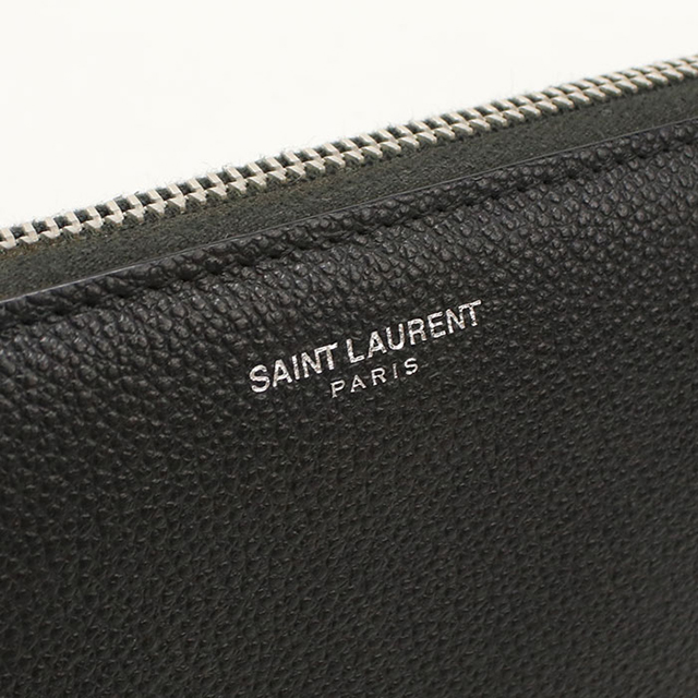 SAINT LAURENT 中古 サンローラン 長財布ラウンドファスナー メンズ