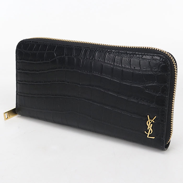 美品✨サンローラン　長財布　ラウンドファスナー　ラウンドジップカサンドラ　 SAINT LAURENT 中古 サンローラン 長財布ラウンドファスナー