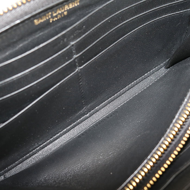 SAINT LAURENT 中古 サンローラン 長財布ラウンドファスナー