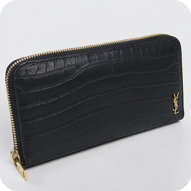 SAINT LAURENT 中古 サンローラン 長財布ラウンドファスナー