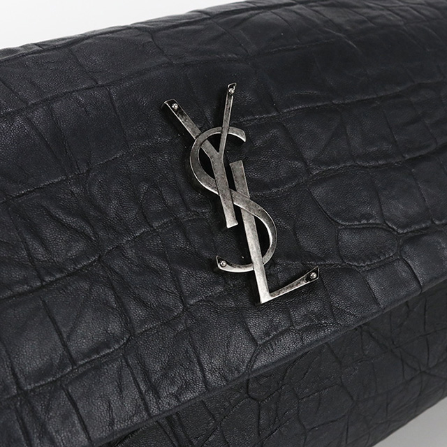 SAINT LAURENT ブラックショルダーバッグ SAINT LAURENT 中古 サンローラン 斜め掛け ショルダーバッグ
