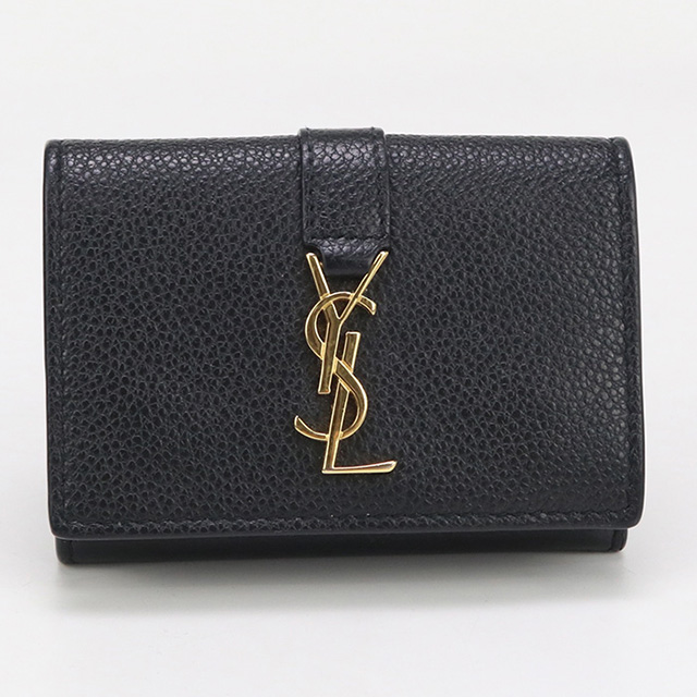 SAINT LAURENT 中古 サンローラン 三折財布 レディース ブランド YSL