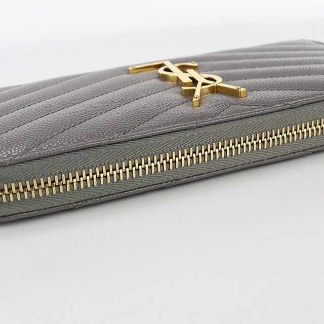 SAINT LAURENT 中古 サンローラン 長財布ラウンドファスナー