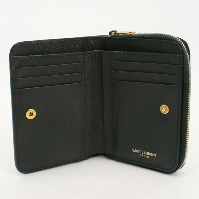 SAINT LAURENT 中古 サンローラン 二折財布 レディース ブランド YSL