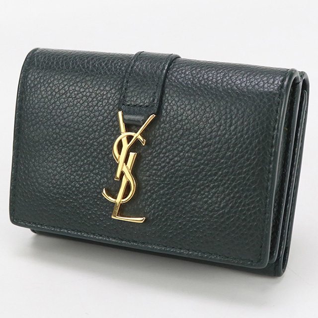 SAINT LAURENT 中古 サンローラン 三折財布 レディース ブランド