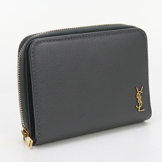 SAINT LAURENT フルジップ長財布 黒×GOLD（SAINT LAURENT 【新品