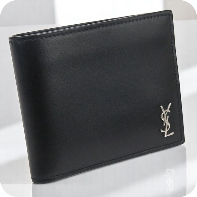 SAINT LAURENT 中古 サンローラン 二折財布 メンズ ブランド タイニー