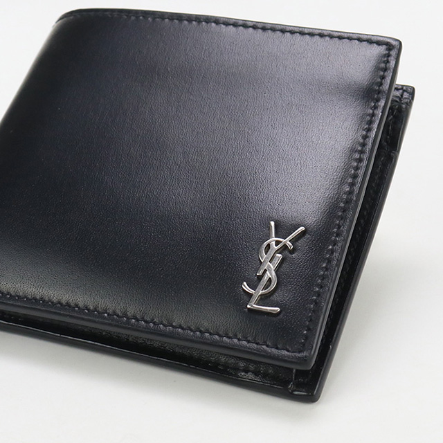 SAINT LAURENT 中古 サンローラン 二折財布 メンズ ブランド タイニー