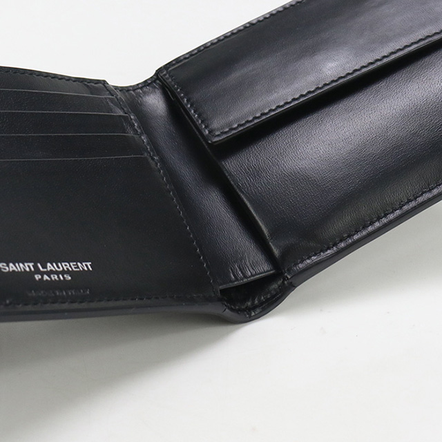 SAINT LAURENT 中古 サンローラン 二折財布 メンズ ブランド タイニー