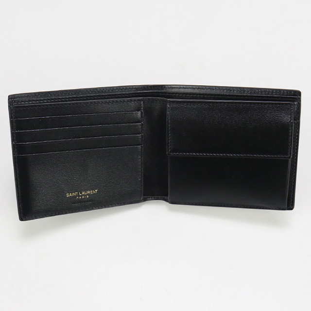 SAINT LAURENT 中古 サンローラン 二折財布 メンズ ブランド タイニー