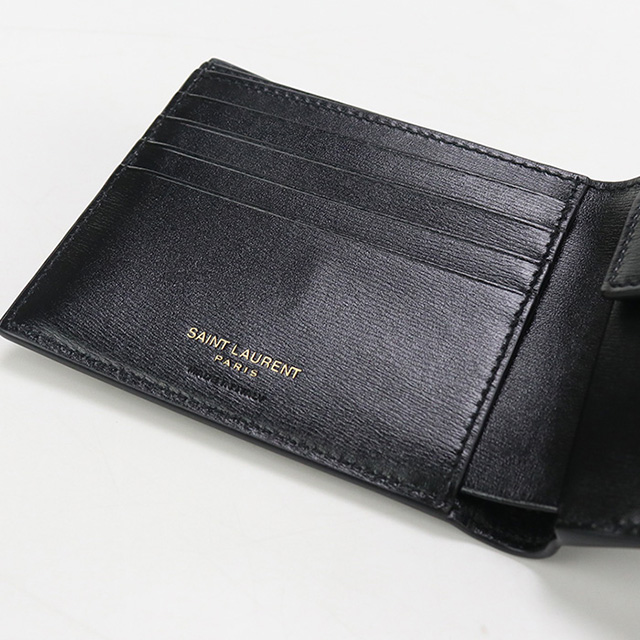 SAINT LAURENT 中古 サンローラン 二折財布 メンズ ブランド タイニー