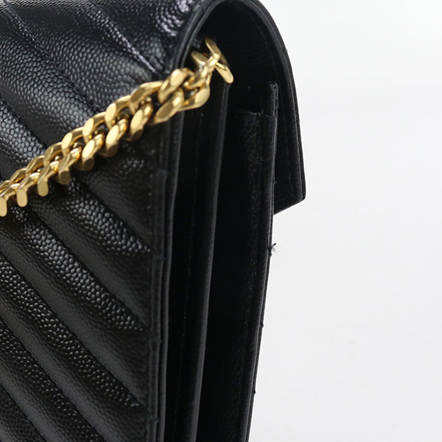 SAINT LAURENT 中古 サンローラン チェーンウォレット レディース